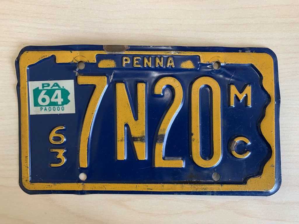 Motoplates Vintage/Old/Antique Motorcycle License Plates