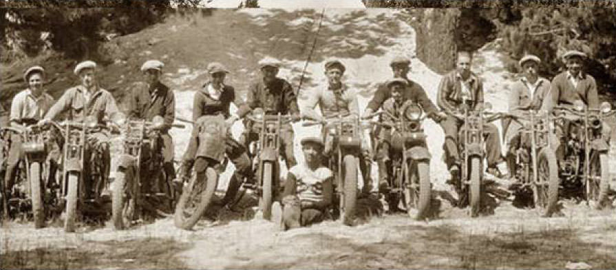 motorcycle license plates - general, and vintage, old, California, Arizona, and Pennsylvania.